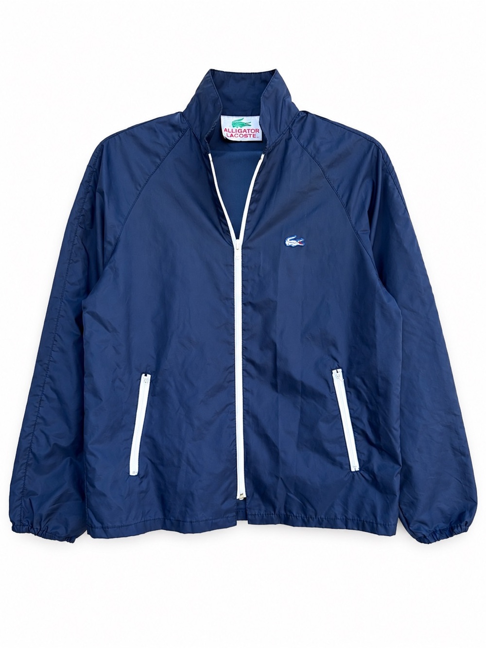 Vintage Lacoste Alligator Blue Windbreaker Jacket Men’s M Unisex Full Zip